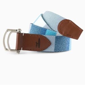 Johnnie-O Blue Bowen Striped Belt